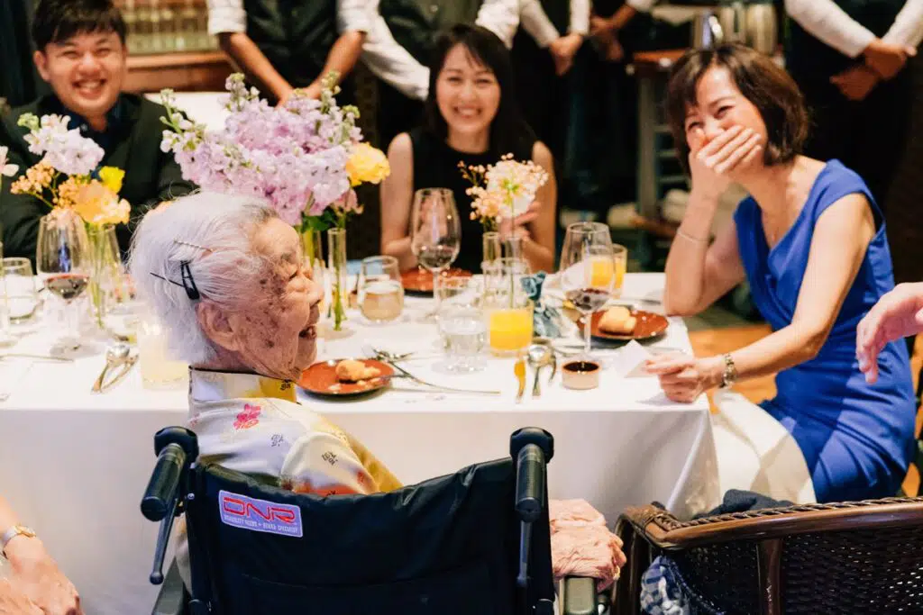 James Yang hosting a wedding banquet reception