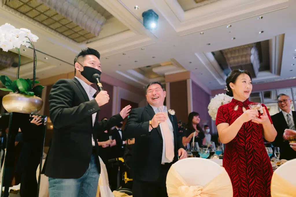 A wedding reception hosted by James Yang